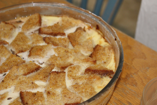 Bread and butter pudding