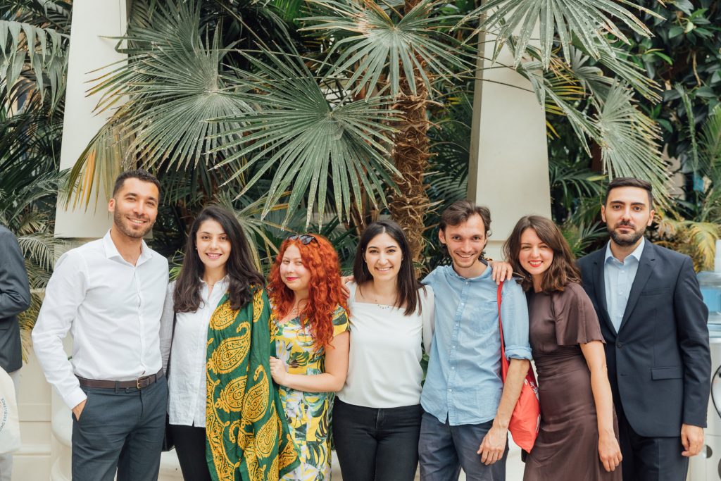 Scholars in Palm Court at Farewell