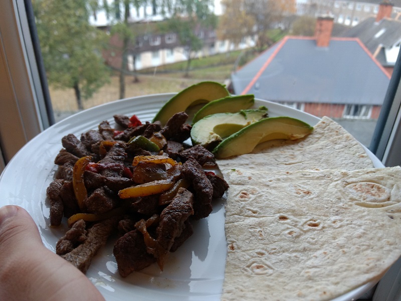 Beef fajitas by Manuel