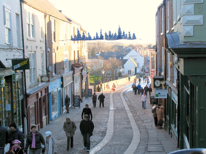 Shopping in Durham on Christmas Eve