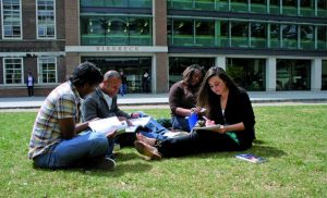 Birkbeck students studying