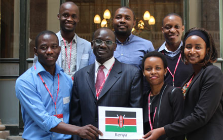 Kenyan scholars were delighted to meet their high commissioner to the UK