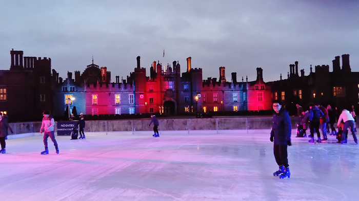 Ice skating at Hampton Court Palace