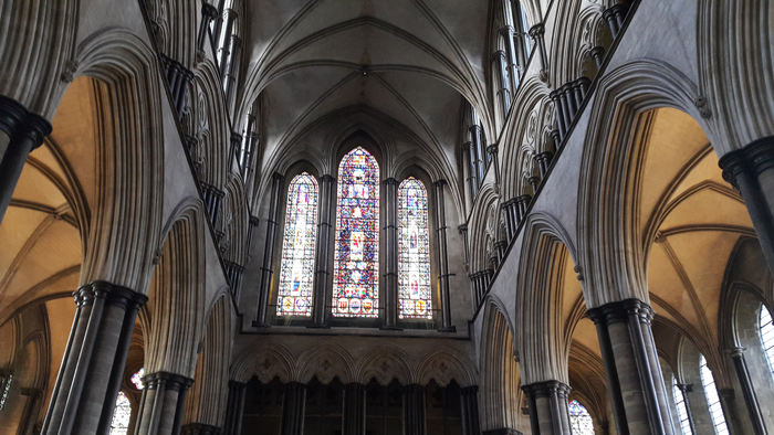 Inside Salisbury Cathdral