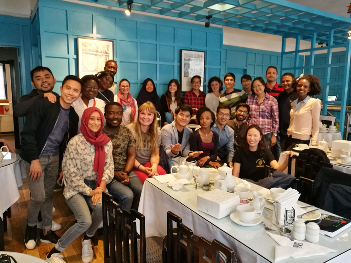 Group photo at the Willow Tea Rooms