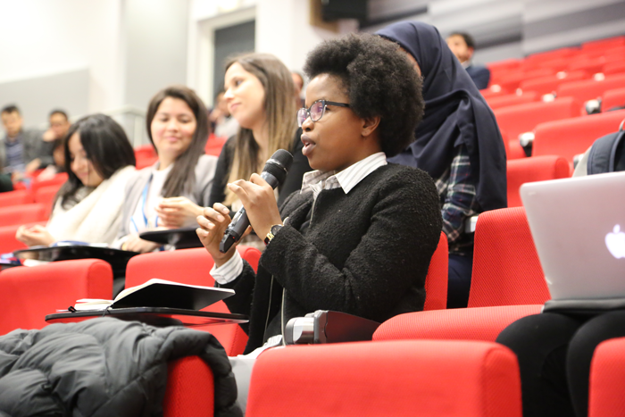 Question from audience in Chevening Debate