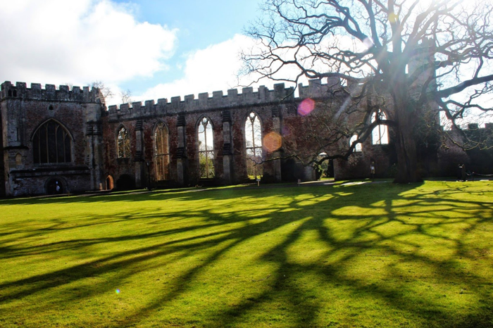 Ruins at the Bishop's Palace in Wells