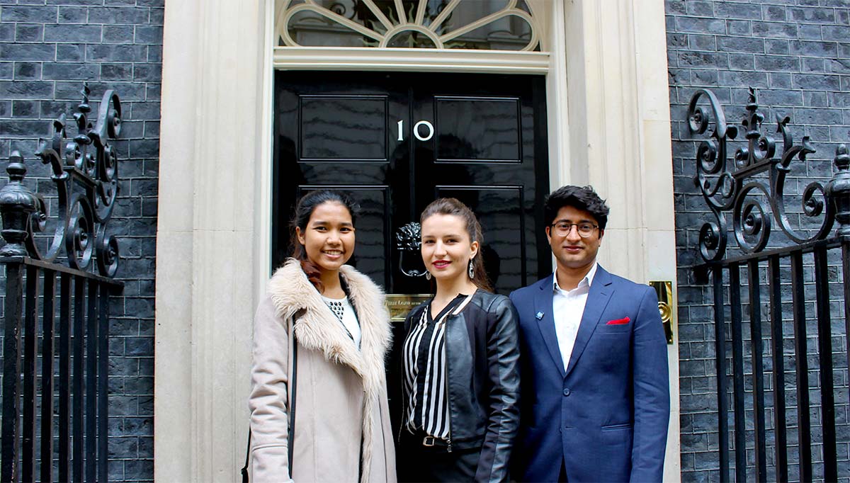 Scholars at Number 10 Downing Street