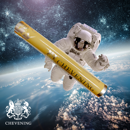The baton will be taken on a space walk by an astronaut