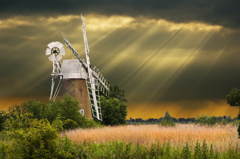 Windmill in the Norfolk Broads