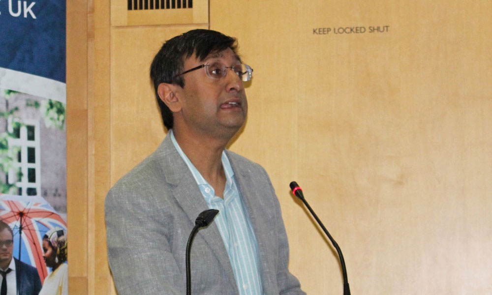 Dr Das at the British Library