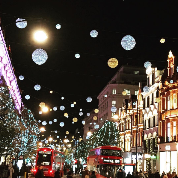 Abdulla captures the Christmas lights on Oxford Street
