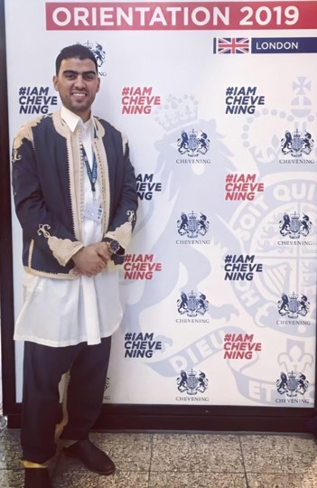 Scholar Omar Elarbi at Chevening Orientation