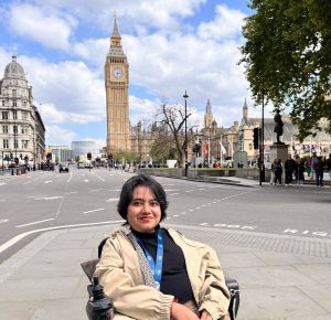Kavya in front of Big Ben