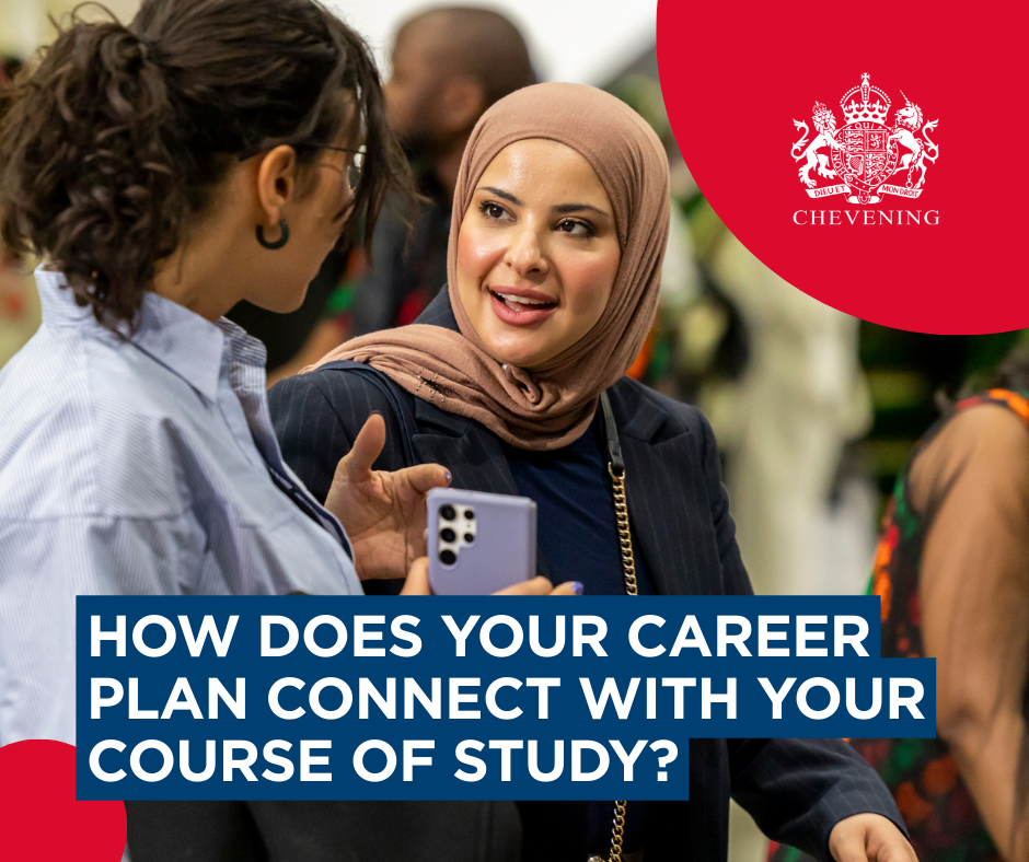 LinkedIn and Facebook - Chevening 'Interview tips' graphic